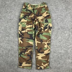 Military Cargo Pants Mens Size 28 Woodland Camo Ripstop Combat Tactical Hot